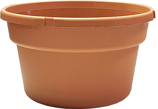 12 Inch Saucerless Color Basket Clay - 25 per case - Garden Center